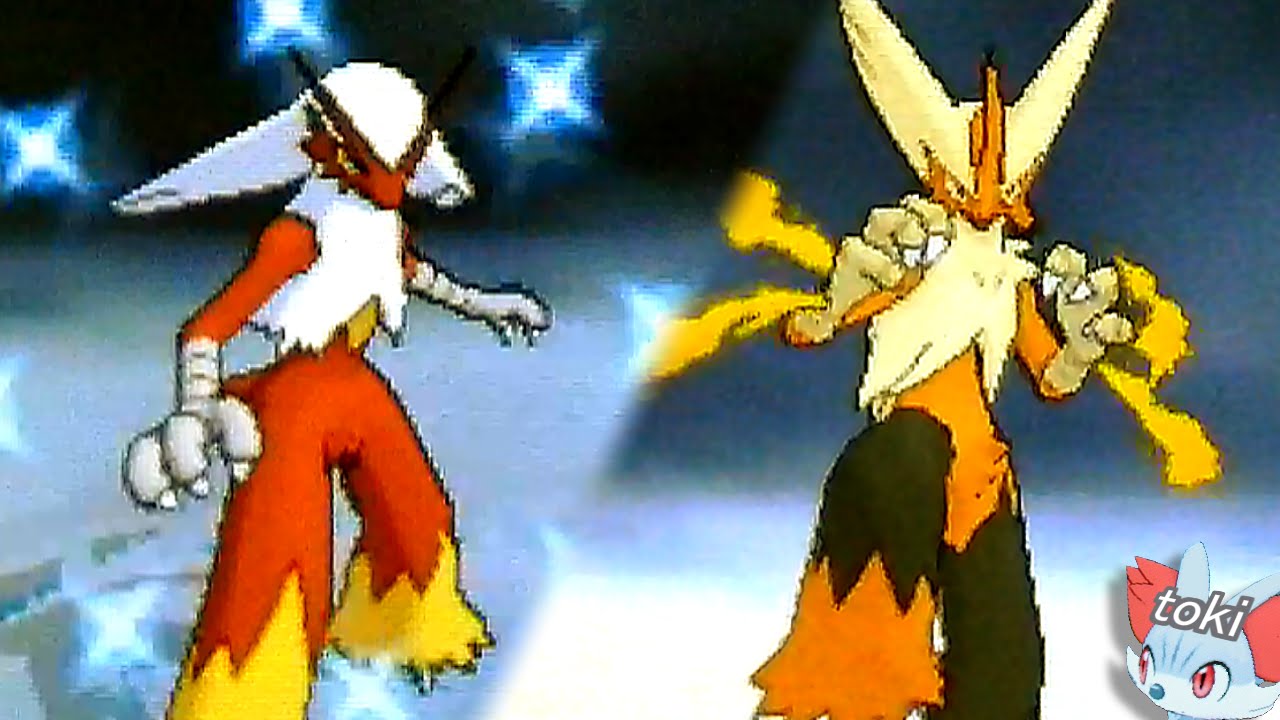 【ポケモンXY】色違いバシャーモ & メガバシャーモ 【メガシンカ御三家】 SHINY Combusken Evolves  MEGA BLAZIKEN! Pokemon X and Y