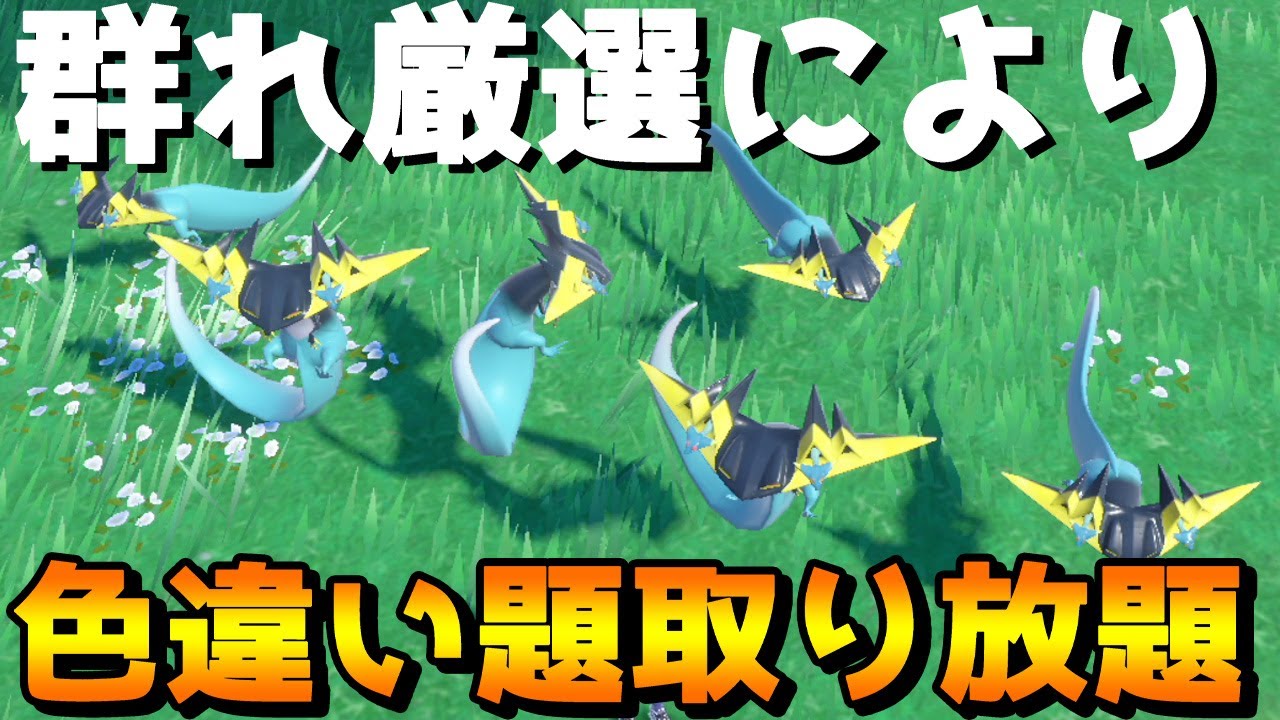 【ポケモンSV】群れ厳選で対戦常連のマリルリ、ドラパルト、キョジオーンの色違いをゲットしようぜ！【ポケットモンスタースカーレット・バイオレット】