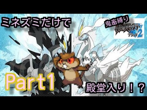 ミネズミだけで殿堂入りするポケモンブラック２Part1