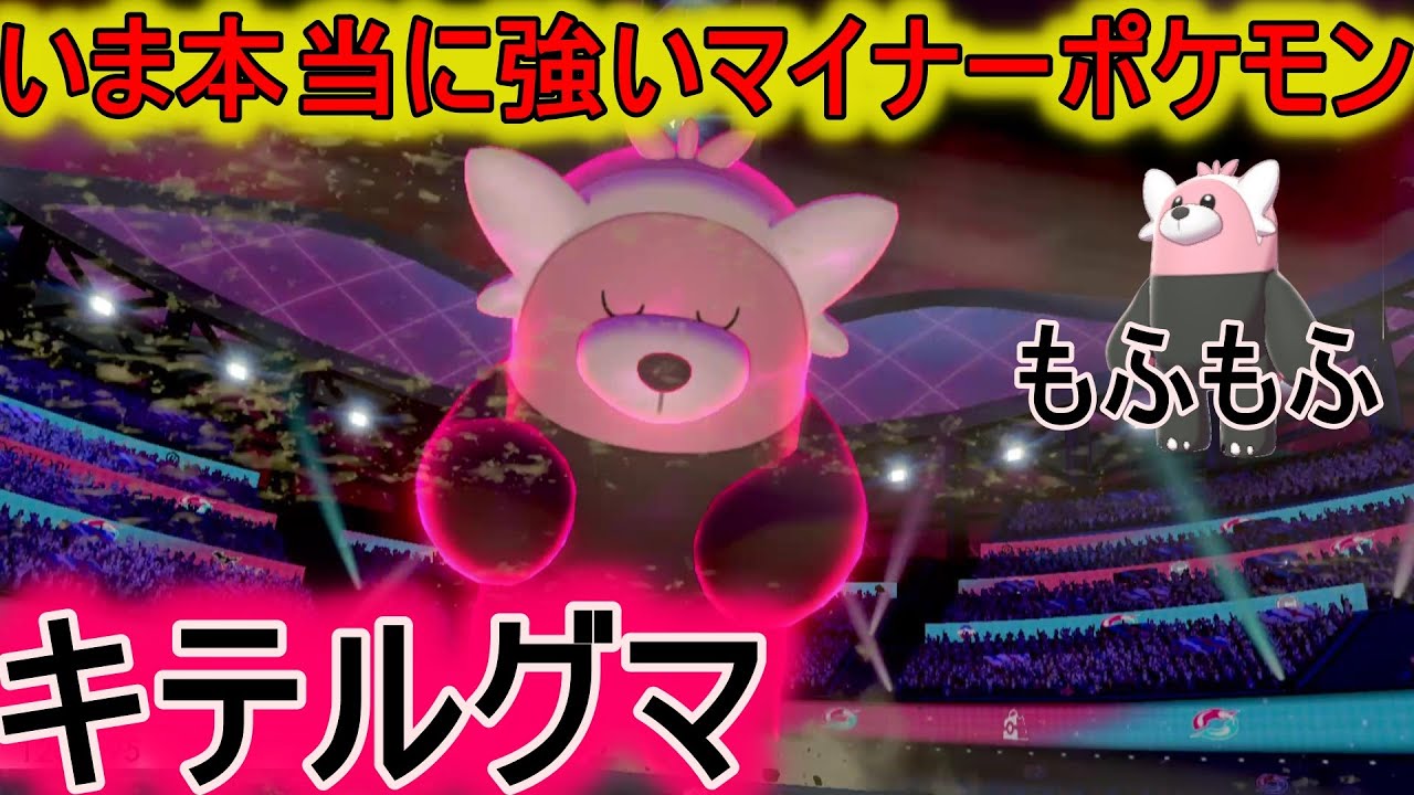 【マイナーポケモン養成所】キテルグマこんなに強いのになんでみんな使わない？【ポケモン剣盾】