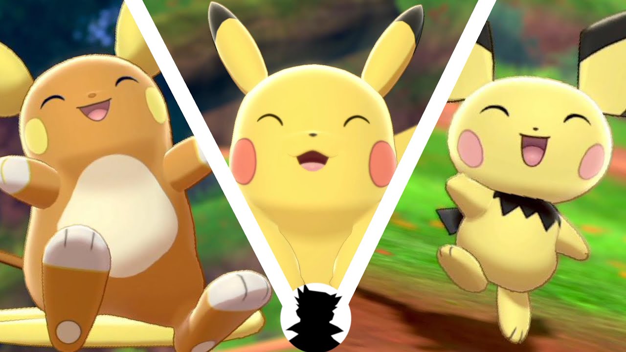 【ポケモンキャンプリサーチ】レッツゴー！ピカチュウ・ピチュー・ライチュウ（カントー/アローラ）/進化系とかわいい色違い