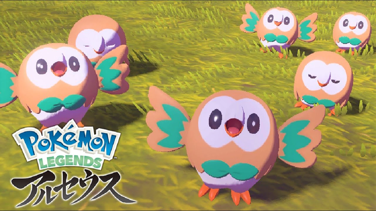 モクロー６匹に囲まれて癒されたい【ポケモンレジェンズアルセウス】