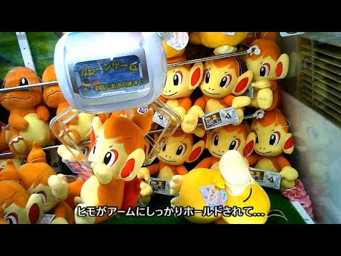 【クレーンゲーム】ポケットモンスター つれてってでっかいぬいぐるみ～ヒコザル～