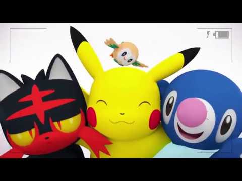 【3DCG動画】海外公式によるピカチュウとサンムーン御三家の掛け合いが可愛い！