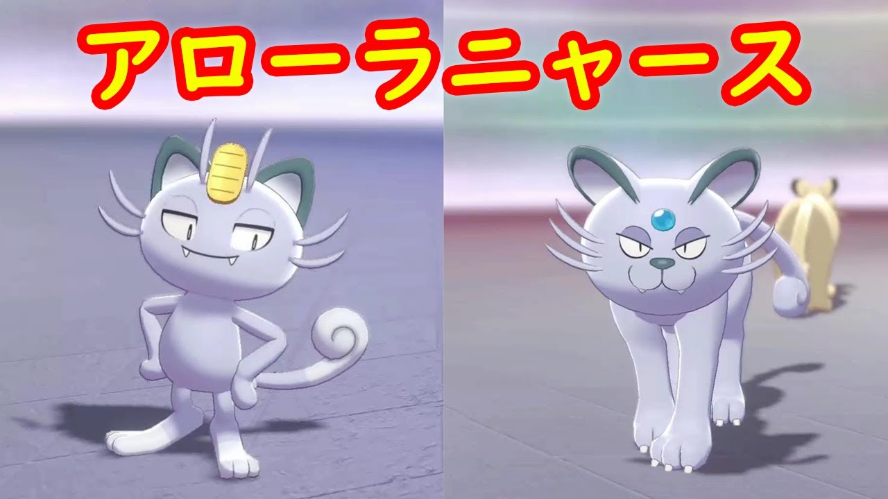 【アローラニャース → ペルシアン】入手 攻略 + キャンプで遊ぶ【ポケモン剣盾 ポケモンHOME ポケモン ソード シールド 】