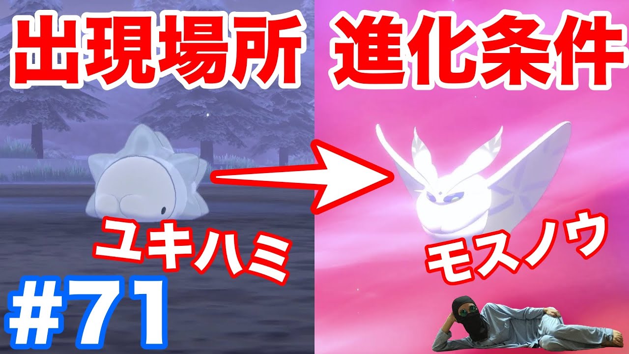 #71【ポケモンソード】新ポケモン"ユキハミ"の出現場所・条件！"モスノウ"への進化条件は"なつき度"？！【最新作の攻略実況プレイ】