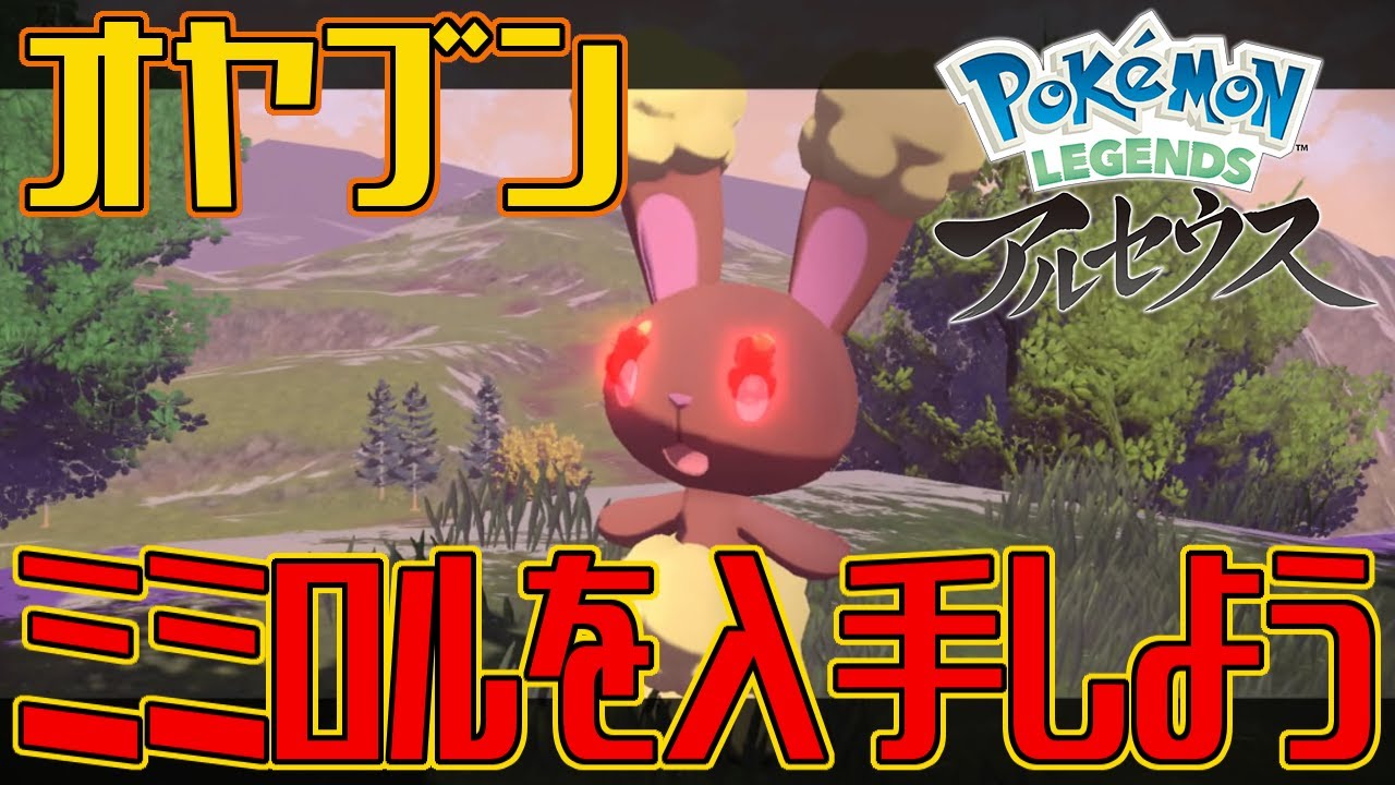 【ポケモンアルセウス】オヤブンのミミロルを入手しよう【Pokémon LEGENDS アルセウス】
