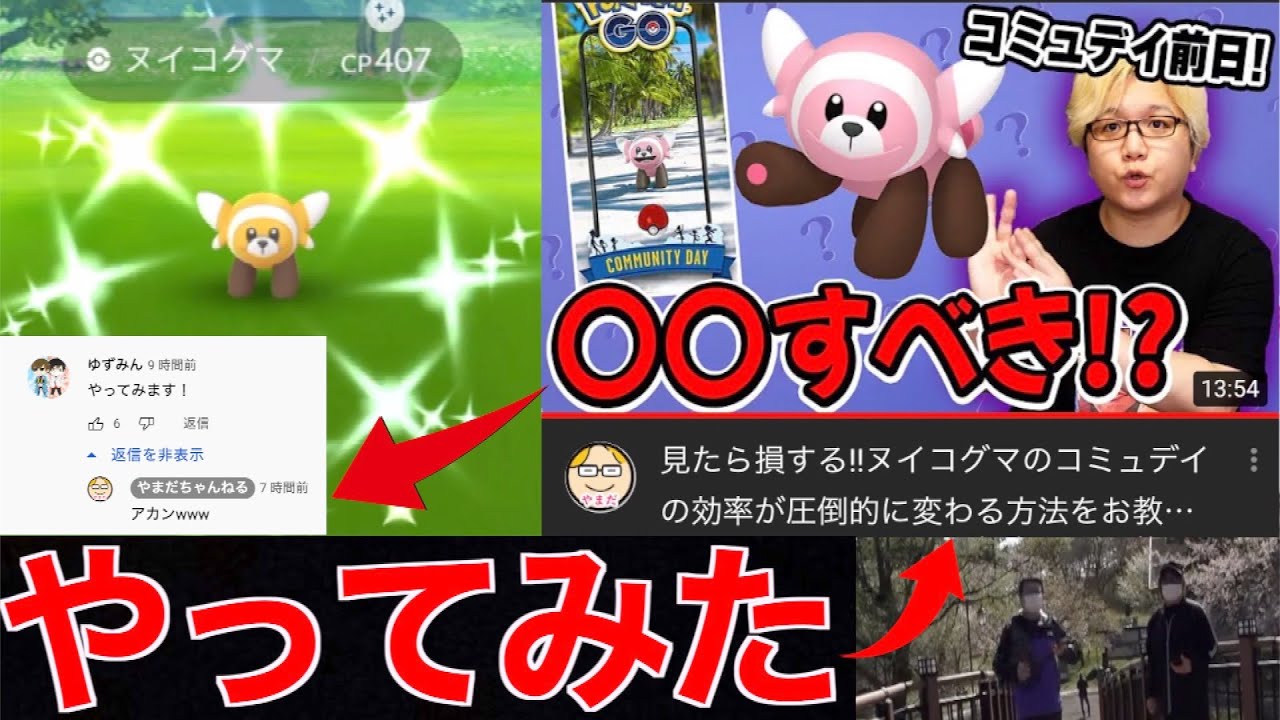 やまださんの言う通りにヌイコグマコミュニティデイやったらエラいことになったwwww【ポケモンGO】