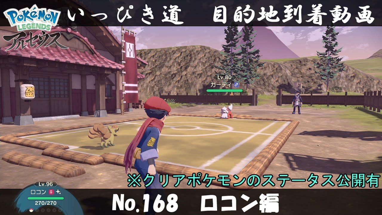 【いっぴき道攻略】No.168 ロコン編【Pokémon LEGENDS アルセウス】