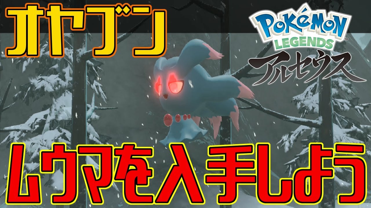 【ポケモンアルセウス】オヤブンのムウマを入手しよう【Pokémon LEGENDS アルセウス】