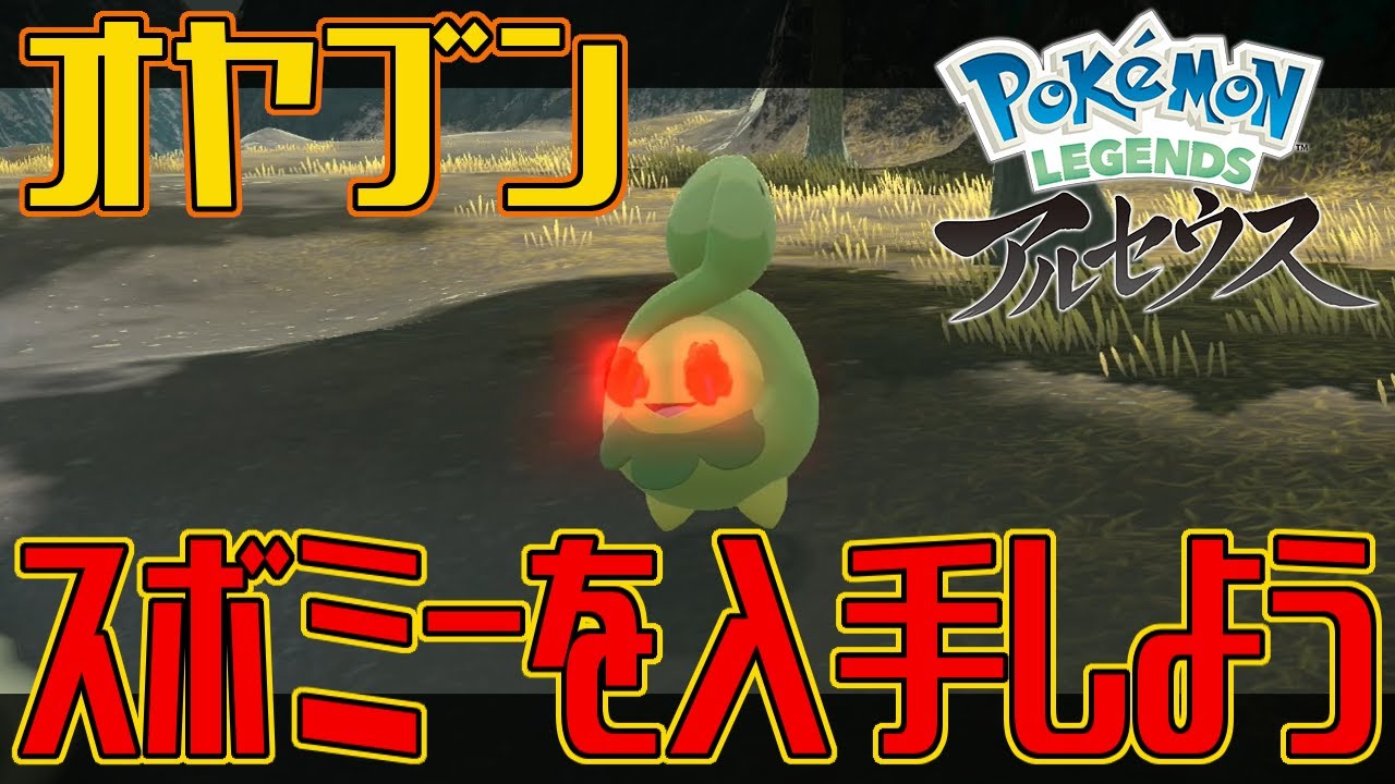 【ポケモンアルセウス】オヤブンのスボミーを入手しよう【Pokémon LEGENDS アルセウス】