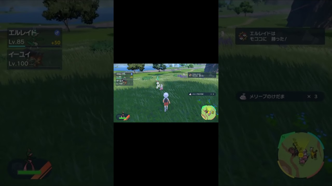 色違いモココの出現【ポケモンSV】【野生/大量発生】  #Shorts #ポケモン