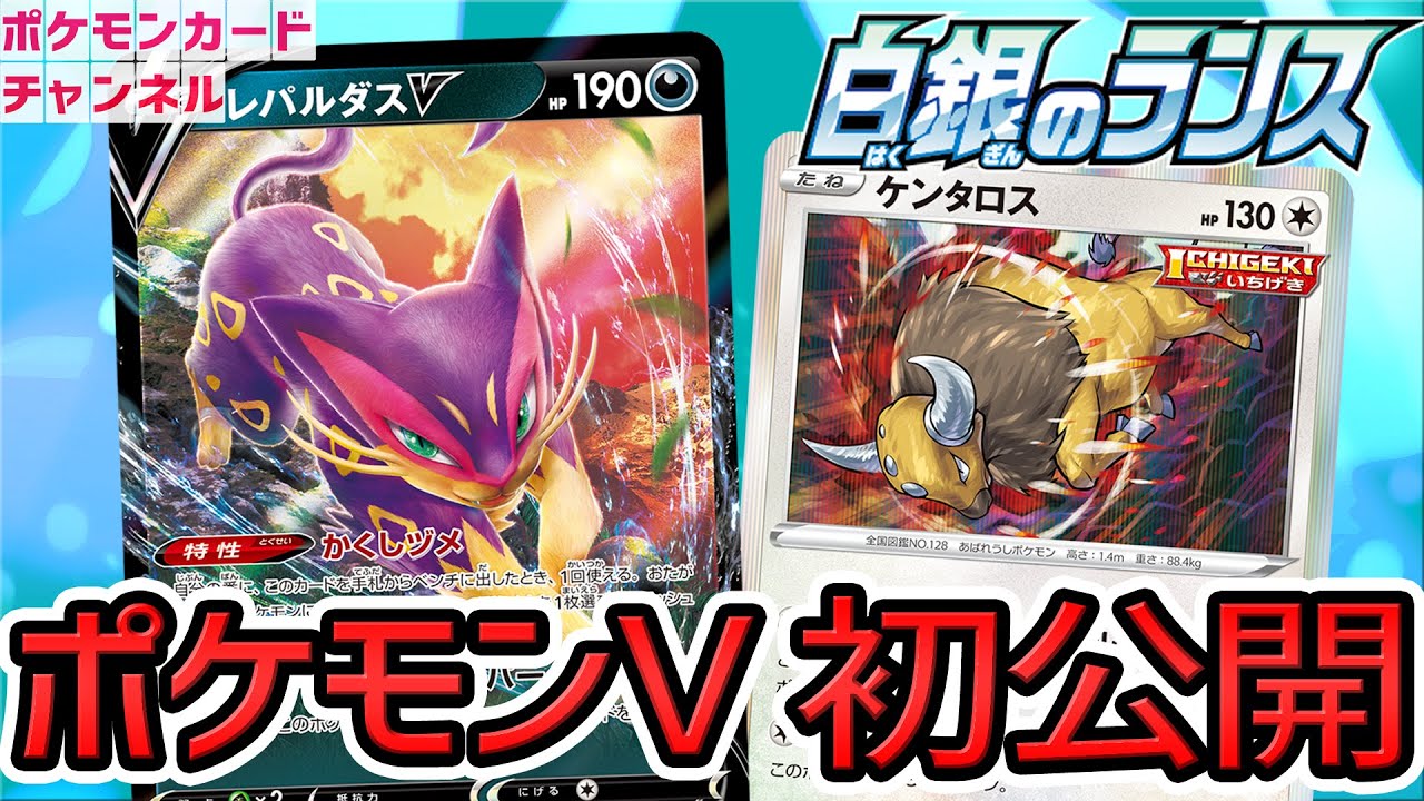 【初公開】汎用性の高い特性を持つレパルダスVと「いちげき」のケンタロスを紹介＆解説！【白銀のランス・漆黒のガイスト/ポケカ】