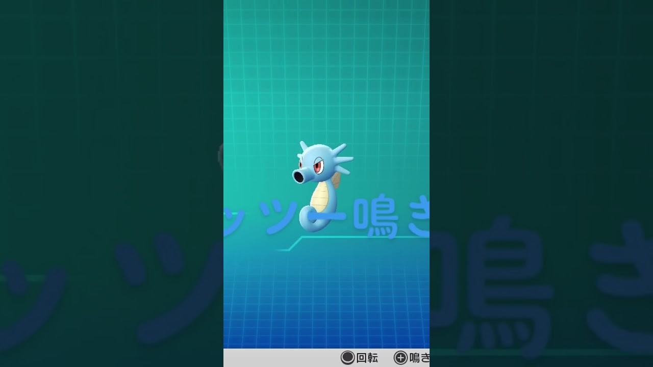 ピカブイ【図鑑NO116】タッツー鳴き声#ポケモン鳴き声 #図鑑コンプ #レッツゴーピカチュウ #レッツゴーイーブイ#ポケモン生態#タッツー動き#Horsea
