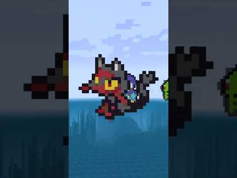 猫だとニャースも好きだけどニャビーも好き #shorts 【マインクラフト ポケモンドット絵】