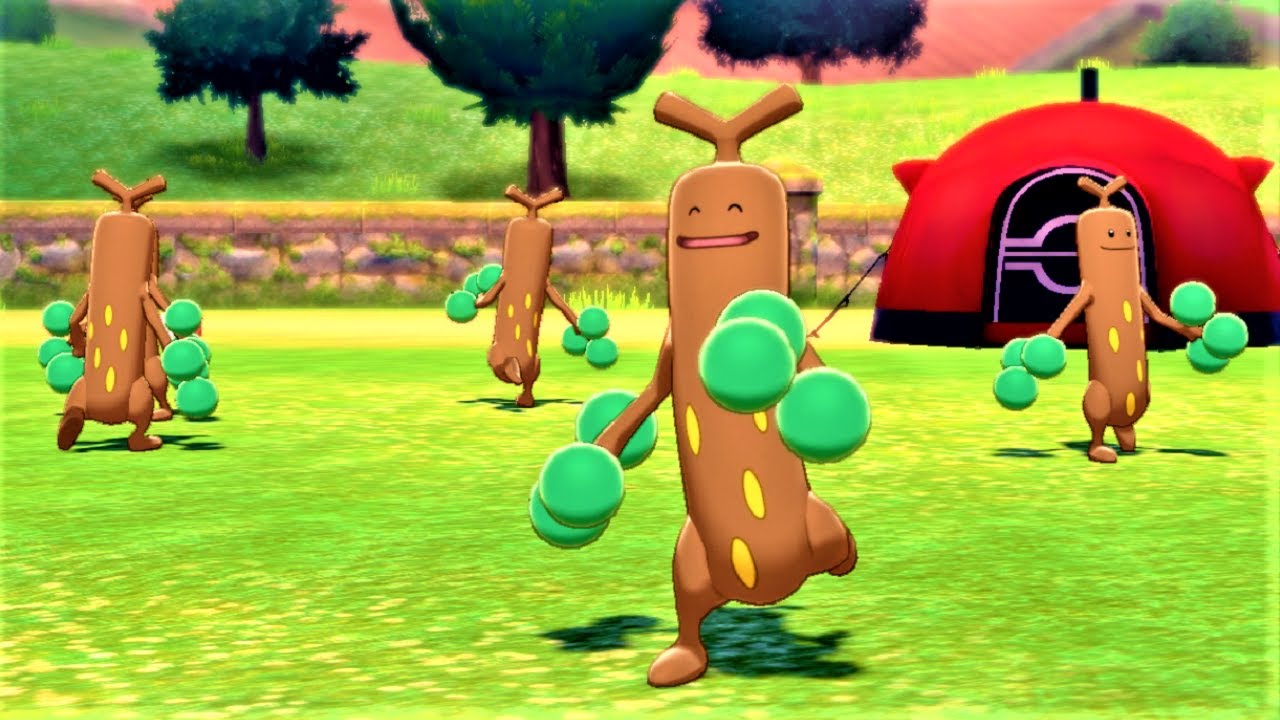 【ポケモン剣盾】6本のウソッキーに囲まれるポケモンキャンプ