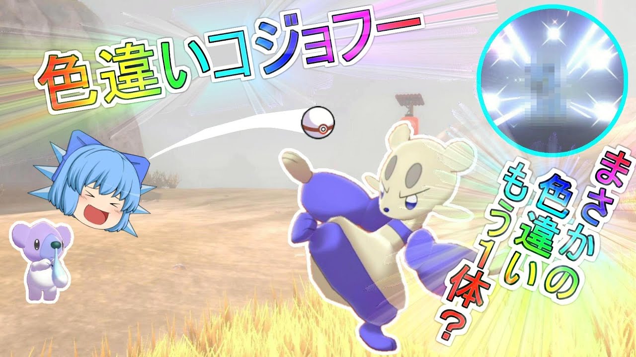 ポケモン剣盾「野生で色厳選!!色違いのコジョフー ゲット!!」【ゆっくり実況】【リクエスト企画】