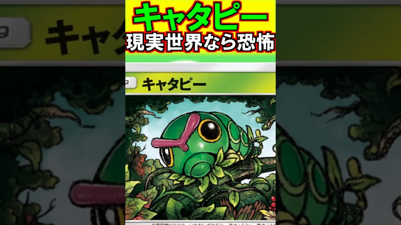 【閲覧注意】キャタピーみたいな虫が現実世界にいたら怖い　#Shorts