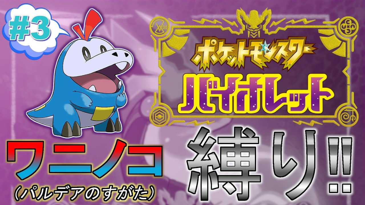 ポケットモンスター バイオレット ワニノコ縛り！！(ホゲータ) #3