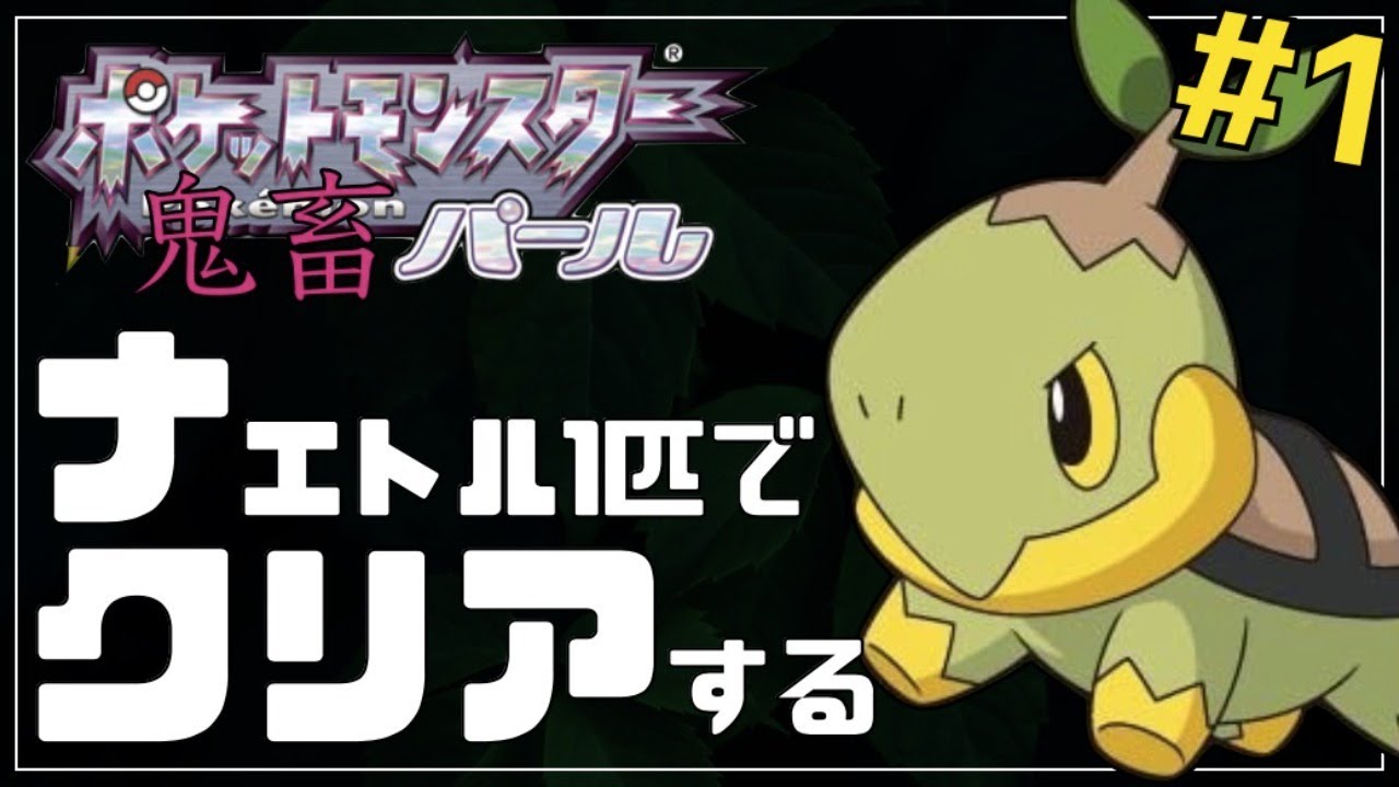 【ダイパリメイク記念】パールをナエトル単騎縛りでクリアする#1【ポケモンDPt】