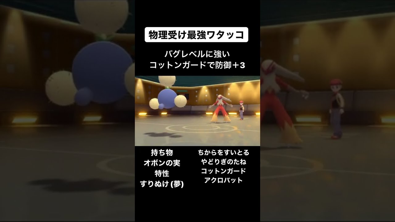 最強の盾になるワタッコ先輩【ダイパリメイク】