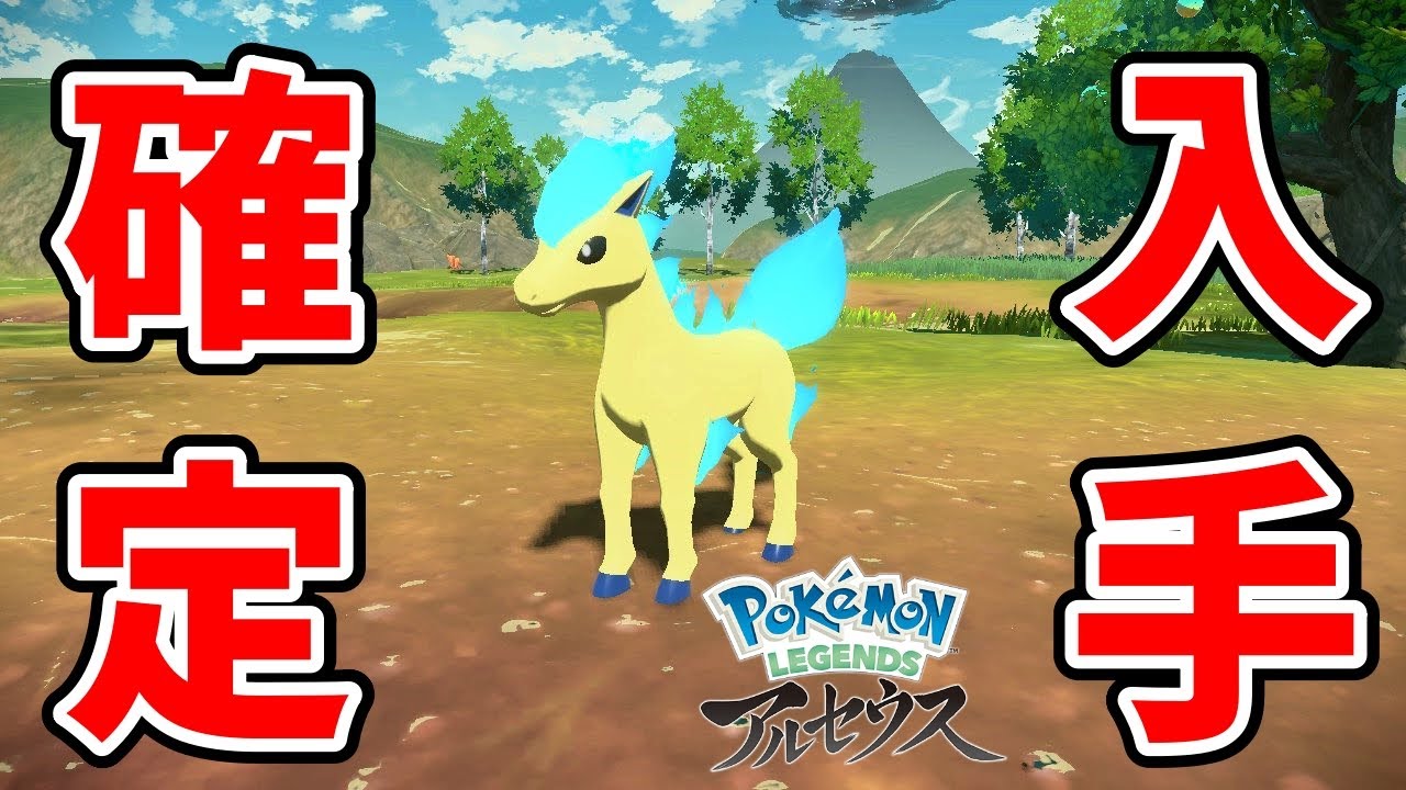 序盤の方で確定入手できる色違いポニータの捕まえ方を教えます【Pokémon LEGENDS アルセウス】