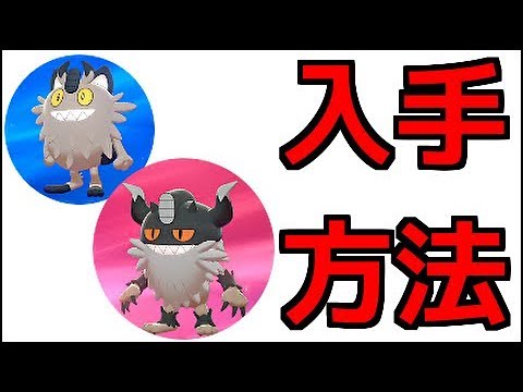 【ポケモン ソード】ガラルニャース、ニャイキング出現場所 進化方法 『ポケットモンスター ソード・シールド』