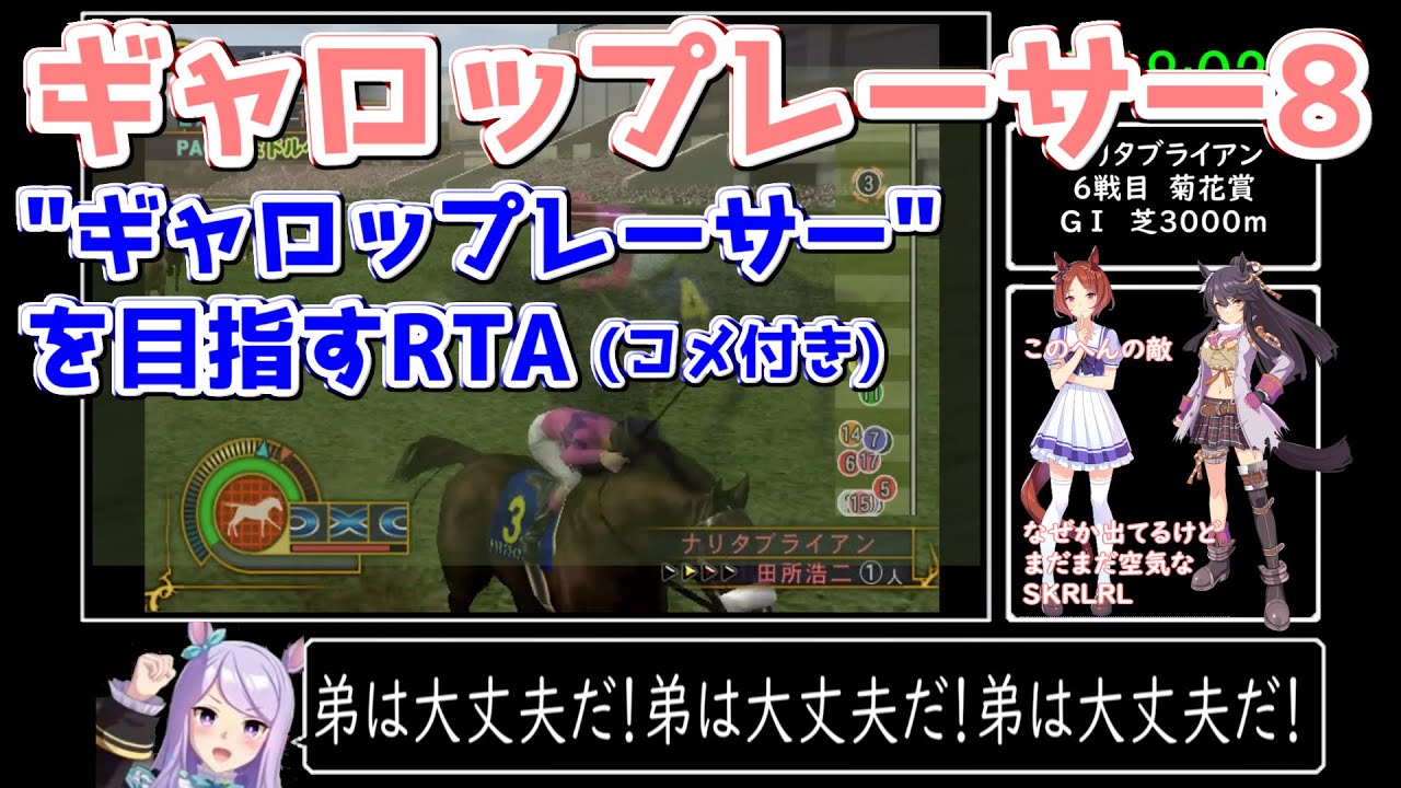 【コメ付き】ギャロップレーサー8"ギャロップレーサー"RTA 1時間11分58秒 part1/4