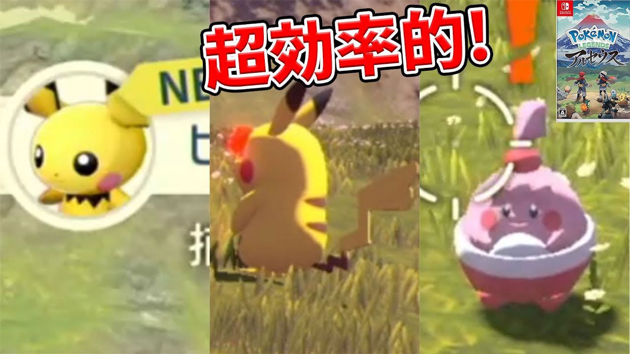 超レアのピカチュウオヤブン、ピチューも!ピンプク、ピカチュウ、ピチュー捕獲効率的周回コース【ポケモン アルセウス#22】Pokémon LEGENDS アルセウス