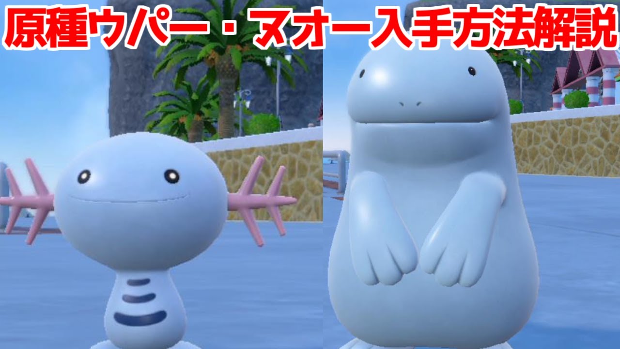 【ポケモンSV】原種ウパー ヌオー  ドオー 入手方法 進化方法  攻略【ポケモン スカーレット・バイオレット】