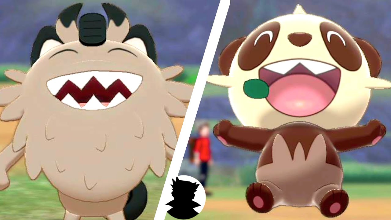 【ポケモンキャンプリサーチ】ニャース（ガラルのすがた）ヤンチャム ニャイキング ゴロンダ 進化系とかわいい色違い