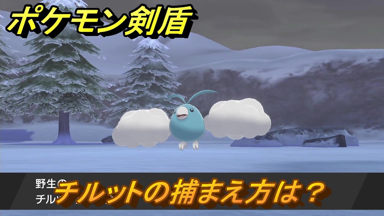 ポケモン剣盾　チルットを捕まえる方法！オススメの場所は？天気は？ポケモン図鑑コンプへの道！　最新版【ポケモンソード・シールド】