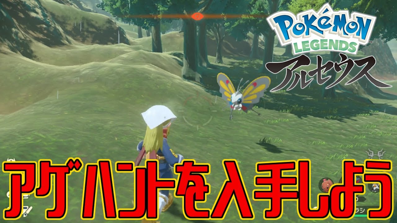 【ポケモンアルセウス】アゲハントを入手しよう【Pokémon LEGENDS アルセウス】
