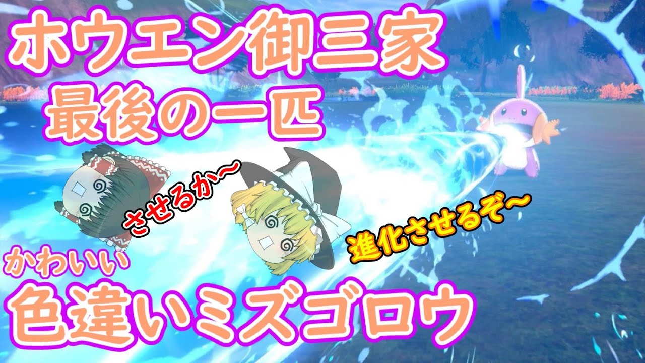 ポケモン剣盾「可愛いミズゴロウ？それとも たくましいラグラージ？君ならどっち??」【ゆっくり実況】