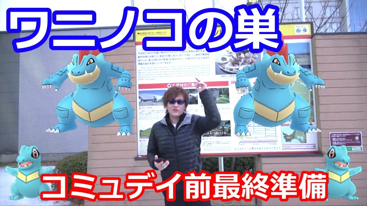 コミュデイは激熱技来るぞ！ワニノコの巣行ってきます！！【ポケモンGO】