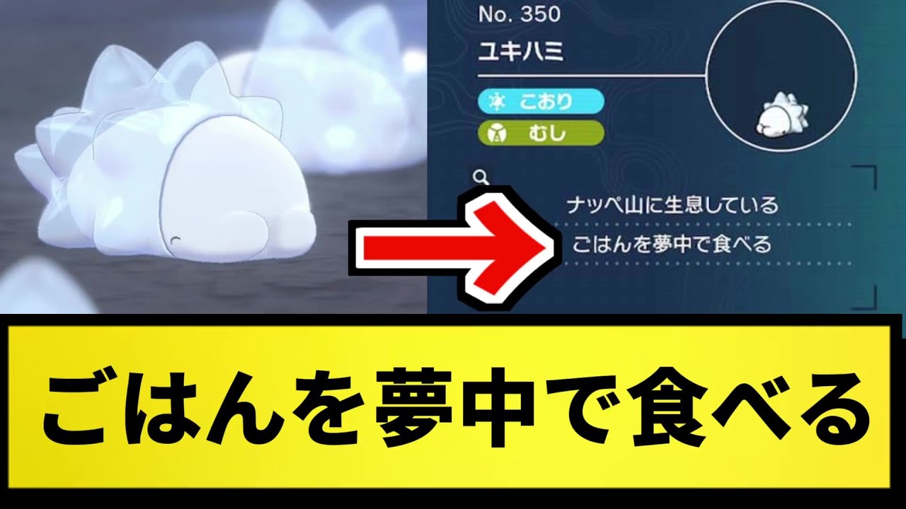 【ユキハミ】ごはんを夢中で食べる←かわいい【なんJ反応】【ポケモン反応集】【ポケモンSV】【5chスレ】【ゆっくり解説】