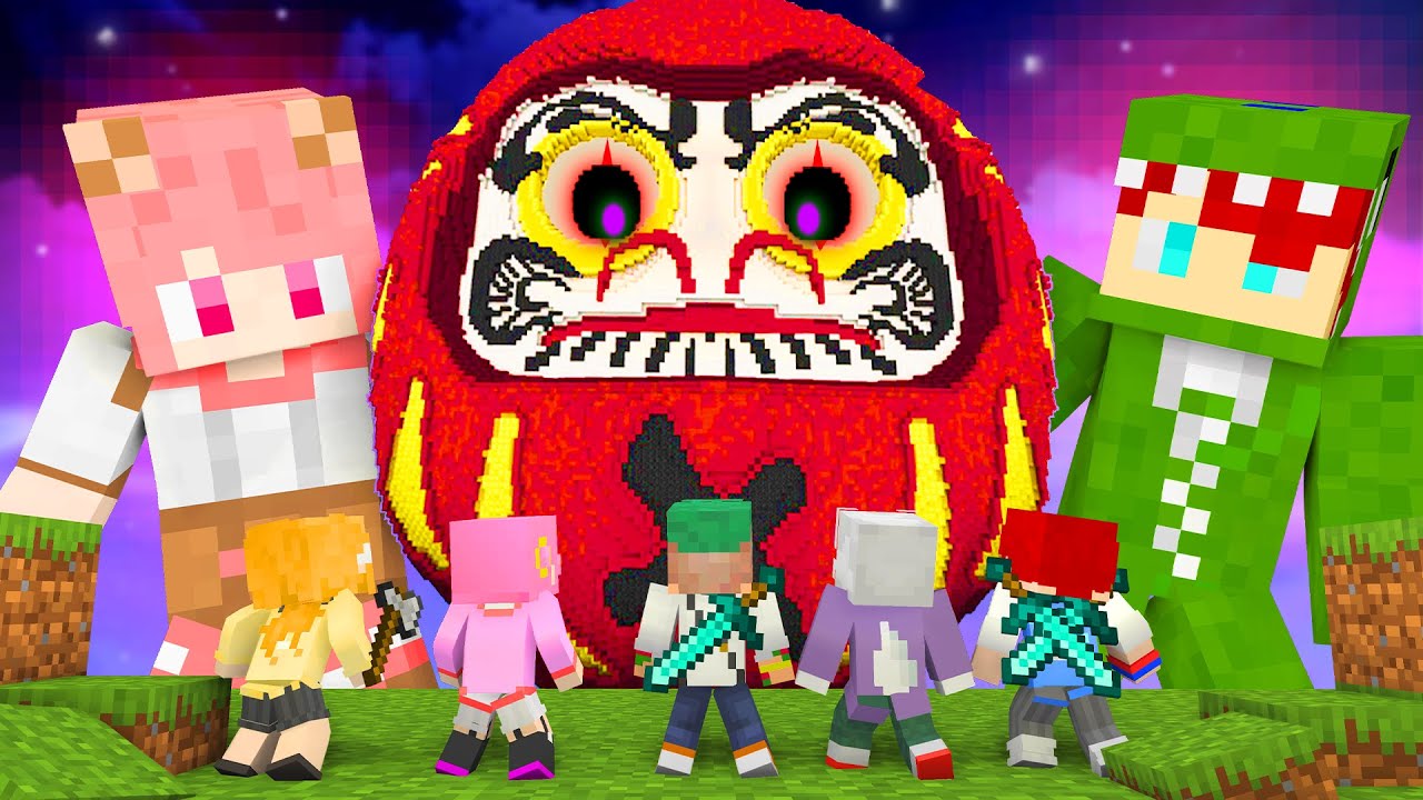 動いたら絶対に死ぬ!?巨大だるまが襲って来る世界でからぴちに助けを求めてみたｗｗ💨🍑『カラフルピーチ』【まいくら・マインクラフト】