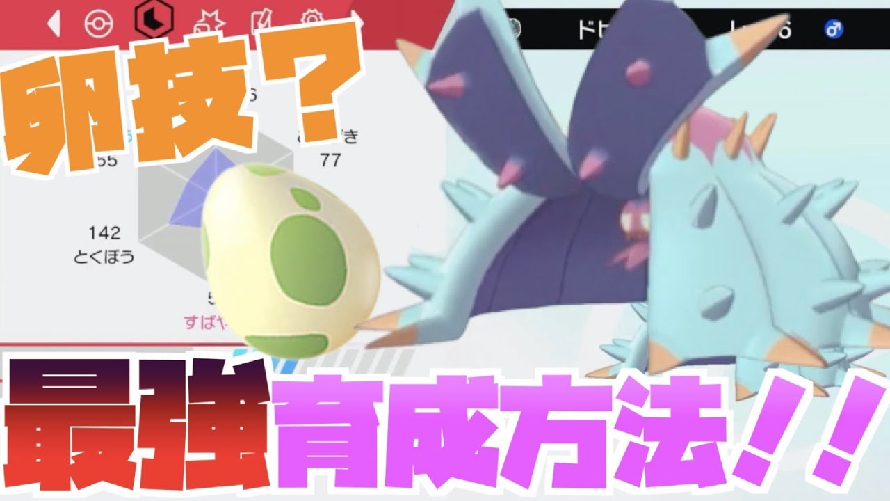 【ポケモン剣盾】ドヒドイデの卵技？ランクマ専用育成法育てる前に絶対みて！.【ポケモンソードシールド】夢特性ドヒドイデゲーム実況
