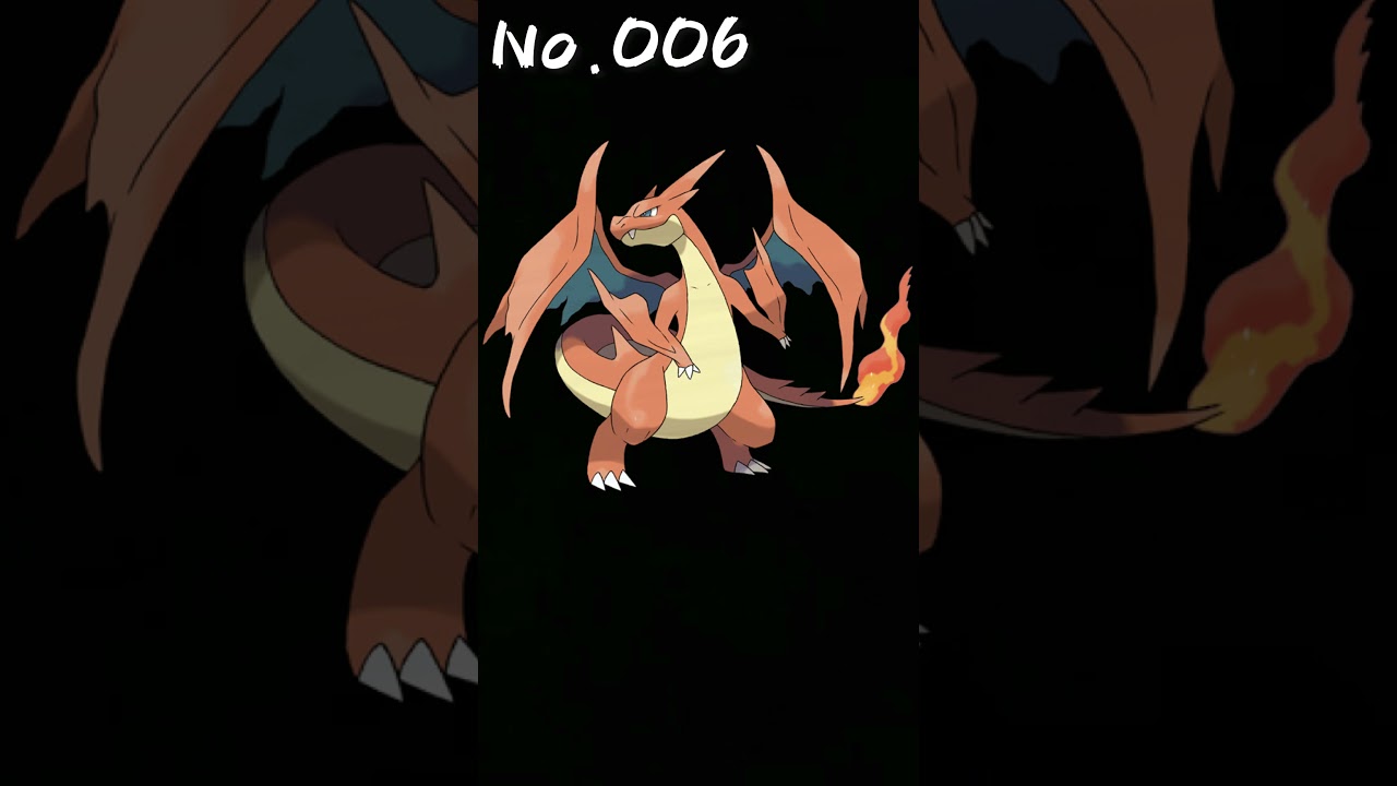 【ポケモン図鑑】No.006 メガリザードンY #shorts #ポケモン