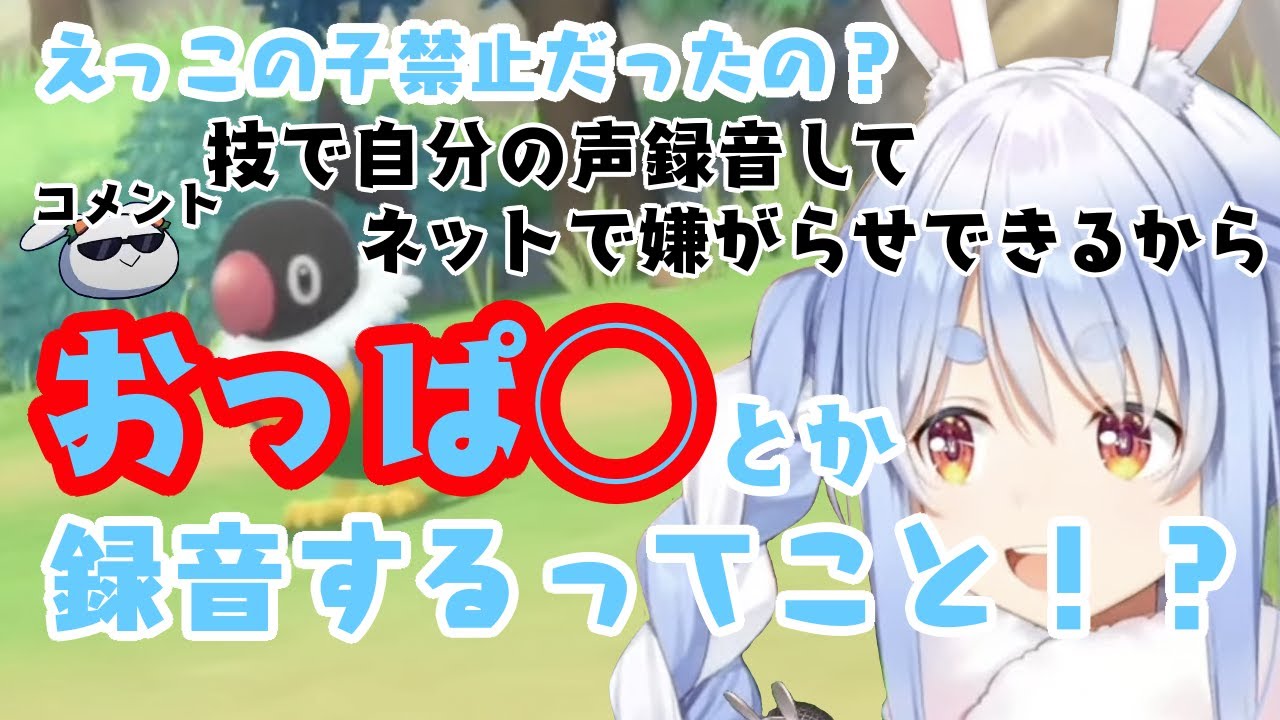 【センシティブ】ペラップがネット対戦で禁止だった理由を聞き、小学生レベルの下ネタと悪口しか出てこない兎田ぺこら【ホロライブ/兎田ぺこら】【切り抜き/ポケモンBD】