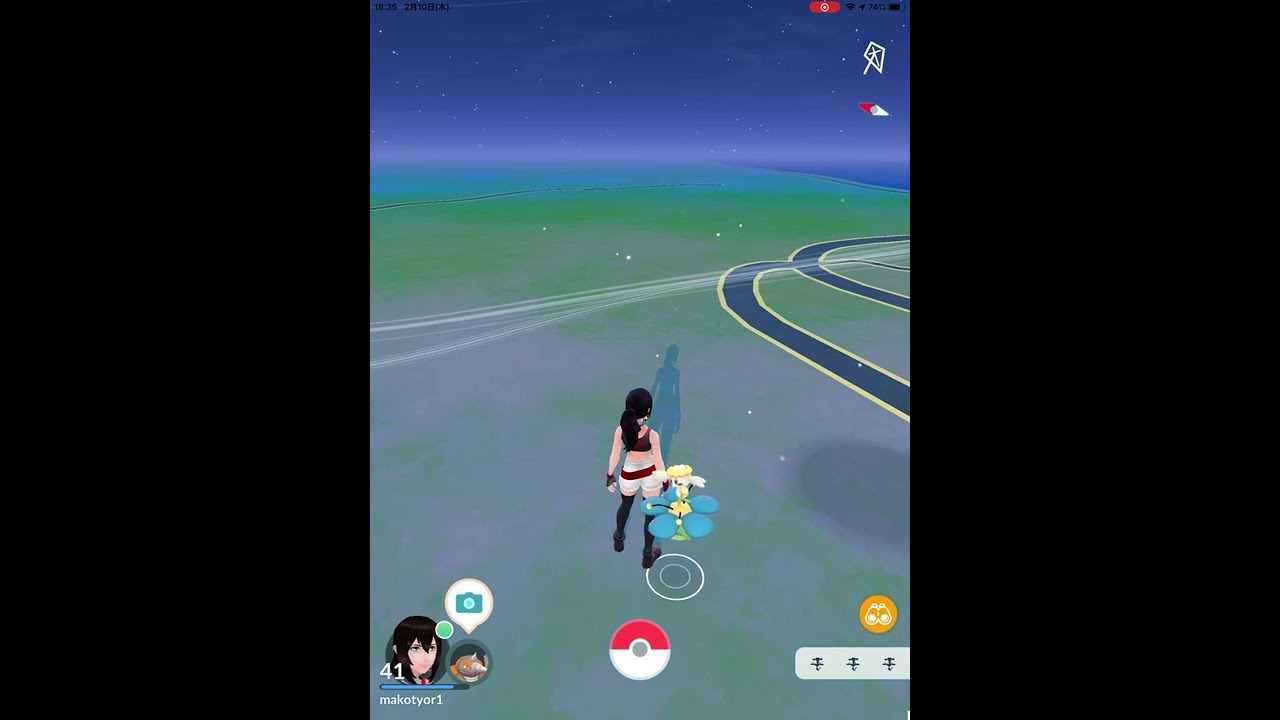【ポケモンGO】初めて、野生のフラベベに遭遇！