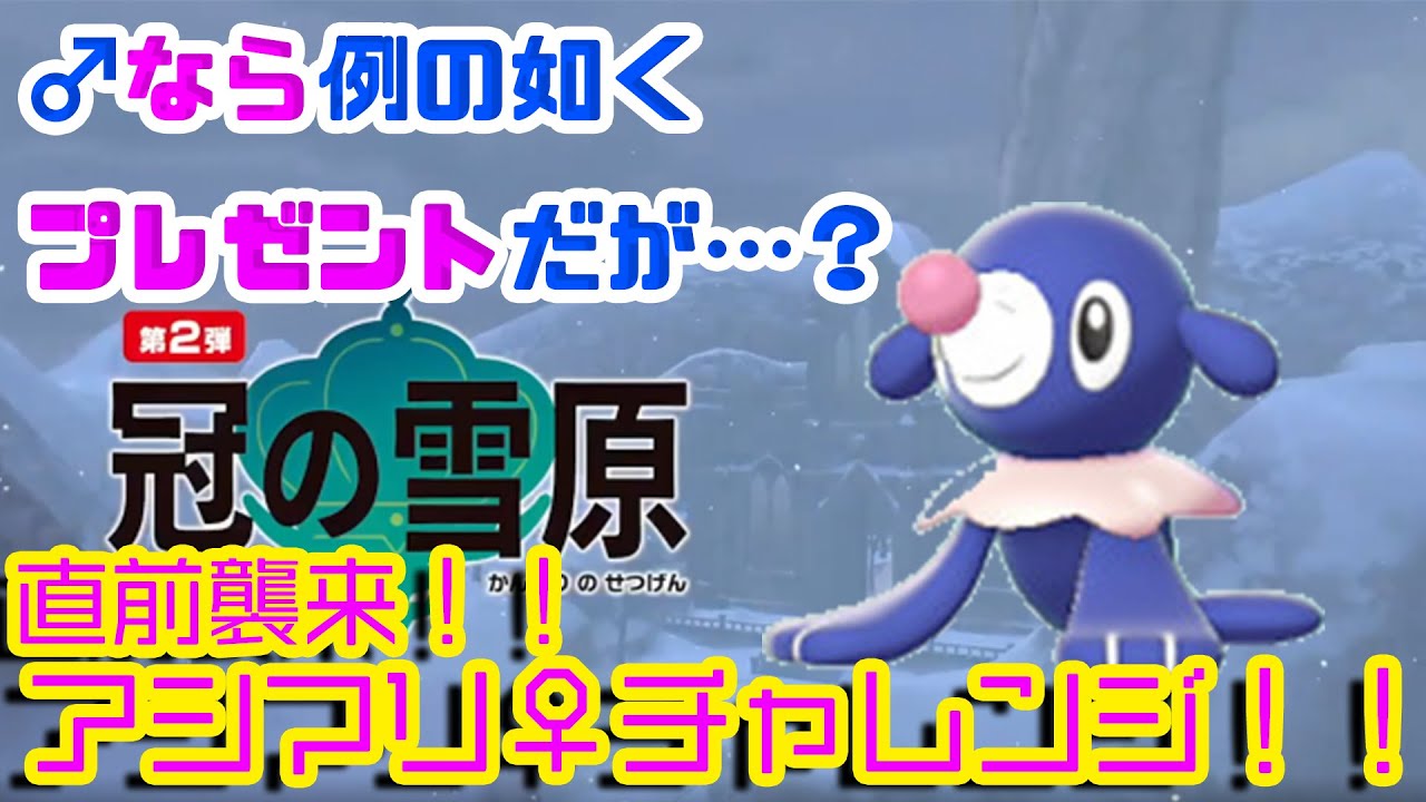 【色違い孵化日記】雪原直前襲来！！アシマリ♀と共に雪を踏みしめられるのか！？【アシマリ♀孵化厳選】