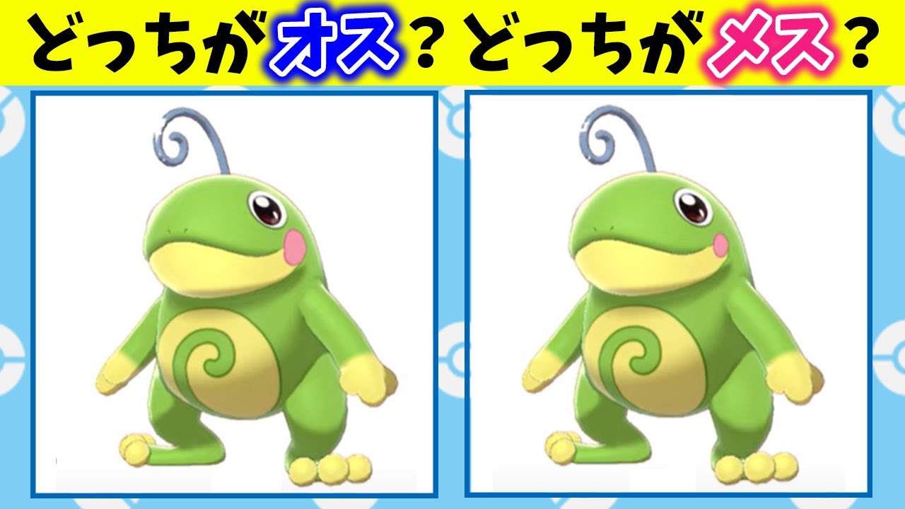 【知ってた？】オスとメスで姿が違うポケモン11選