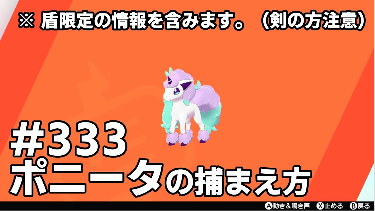 ポニータを探している方に見てほしい動画