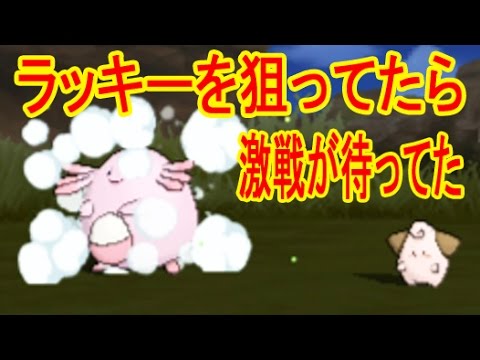 ピィが呼ぶラッキーを捕まえに行ったら予想外の激戦が待っていた　ポケットモンスター　サン・ムーン　つちのこ実況