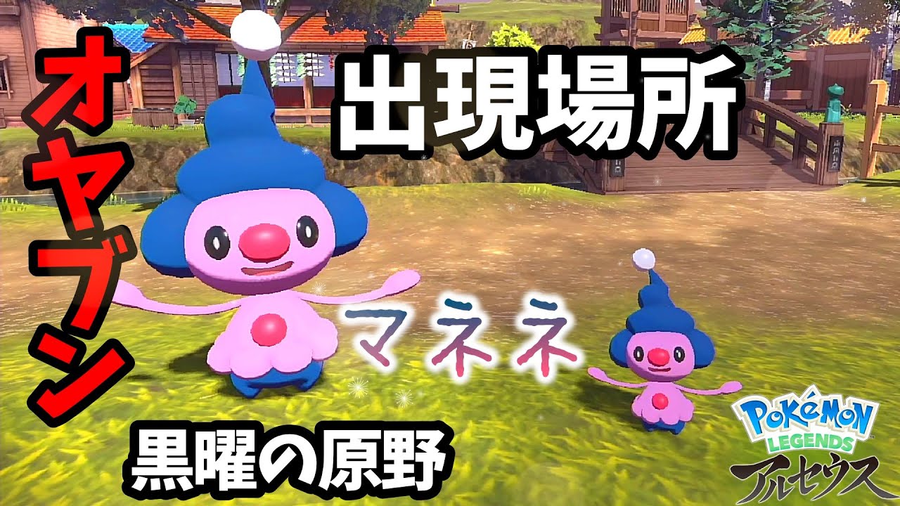 黒曜の原野 オヤブン マネネをみかけた場所！【ポケモンアルセウス】