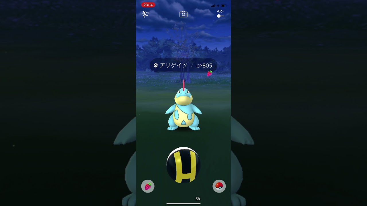 【ポケモンGO】野生のアリゲイツ　エクセレントスロー　＃Shorts