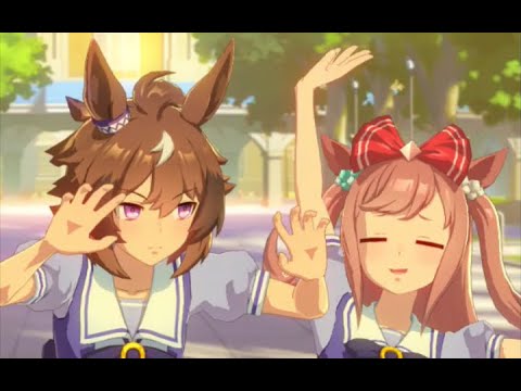 シンコウウインディに噛まれてイッちゃってるアグネスデジタル【ウマ娘】SRシンコウウインディ サポカイベント