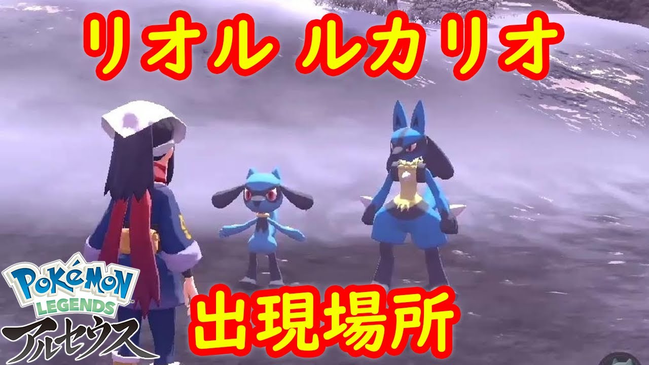 【リオル ルカリオ】出現場所 入手方法 攻略  【Pokémon LEGENDS アルセウス ポケモン レジェンズ アルセウス】