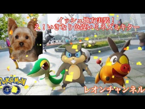 【ポケモンGO】イッシュ地方ポケモン 色違いミネズミ捕獲せよ！